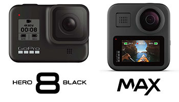 「GoPro HERO8 Black/MAX」が予約を開始、2種類の次世代アクションカメラ