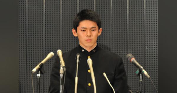 【高校野球】大船渡・佐々木、海外の選択肢は考えず　12球団OK「まずは日本で頑張りたい」