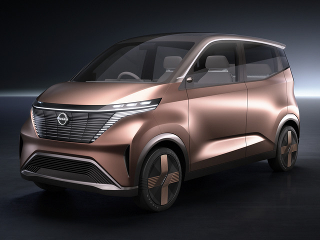 日産、軽自動車並みのEVコンセプトカー「ニッサン IMk」発表--東京モーターショーへ