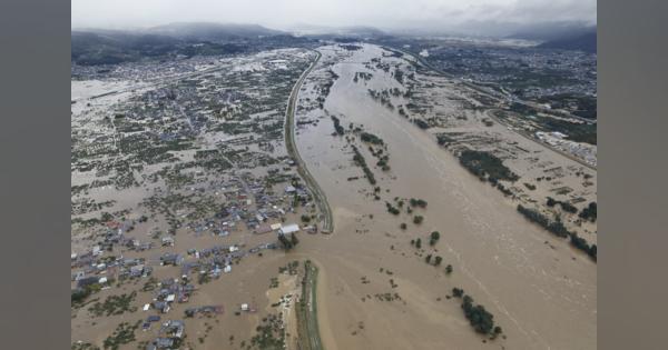 千曲、阿武隈川で堤防決壊　阿賀野、信濃川で氾濫　19人死亡、行方不明者多数　台風影響