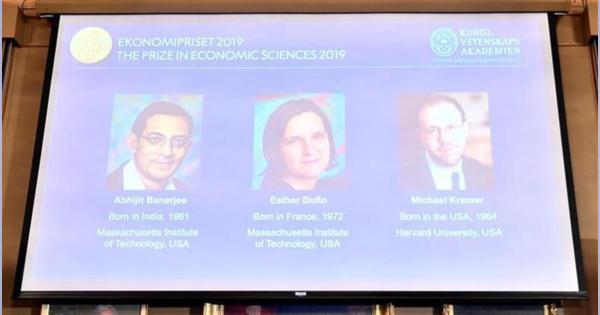 ノーベル経済学賞、インドの博士ら３人が受賞