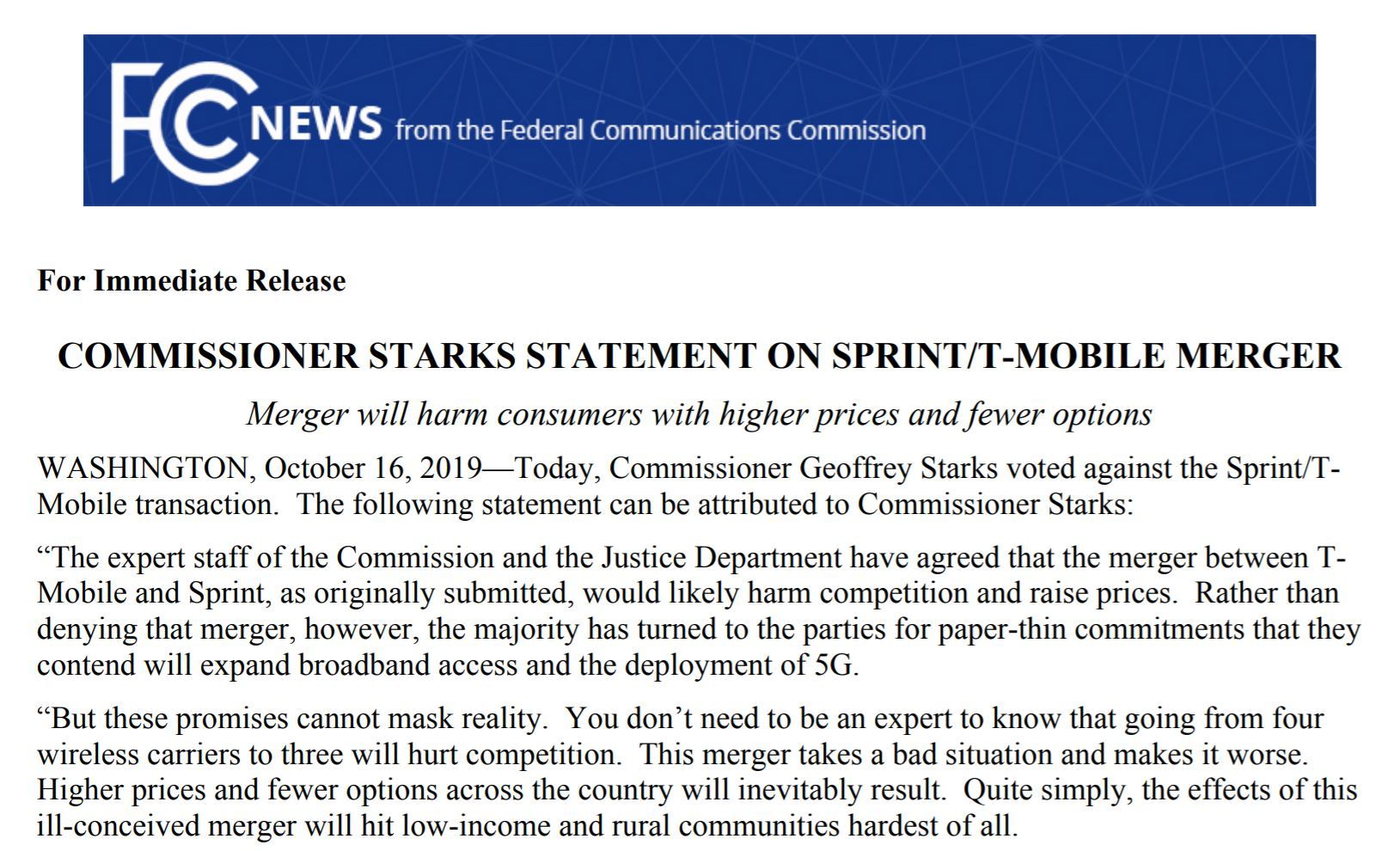 ソフトバンク傘下SprintとT-Mobile合併をFCCが承認　残るは18州の訴訟終了