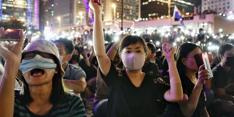 香港、大規模デモ中止発表　警察不許可で主催団体