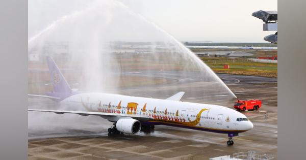 タイ国際航空、仙台便5年7カ月ぶり再開　初便は特別塗装機