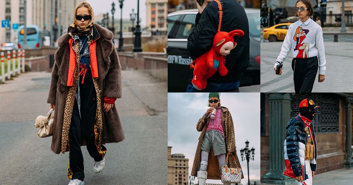 ロシアの若者は 親のお下がり系 ストリート ちょいダサがかっこいいファッション ウイーク来場者たち
