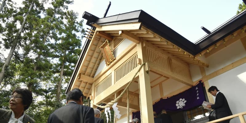 福島・双葉町の神社再建　震災で倒壊、大阪の会社が支援