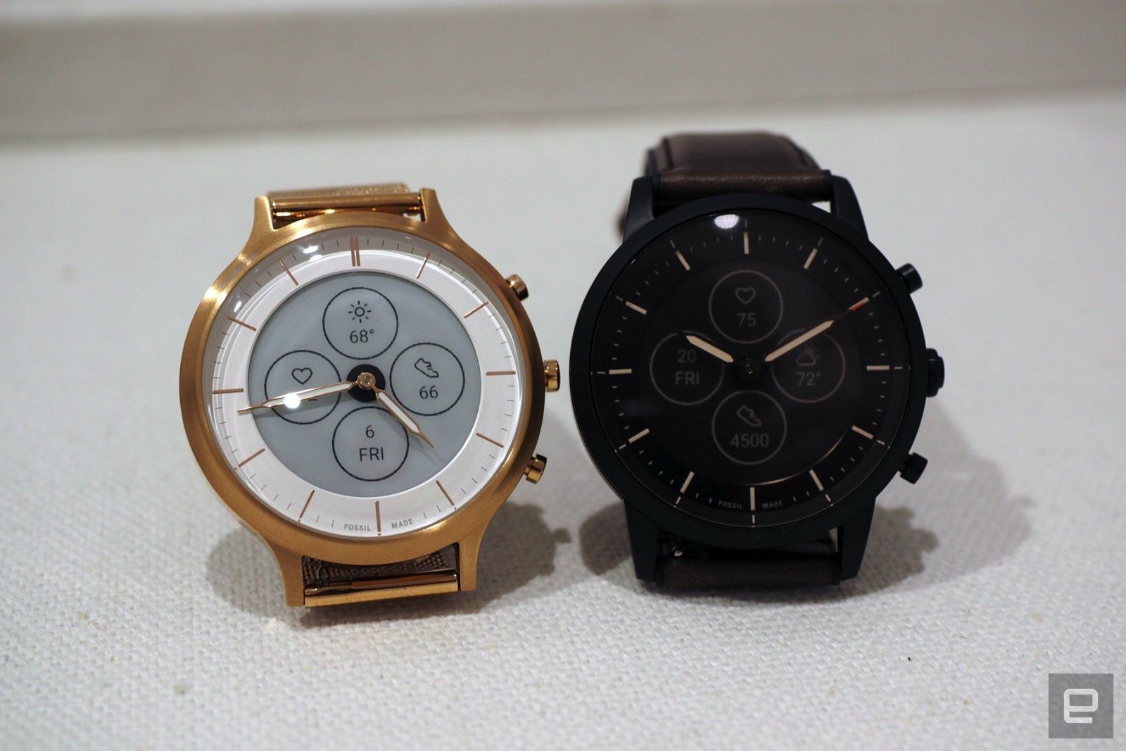 Fossil E Inkとアナログ針のスマートウォッチ Hybrid Hr