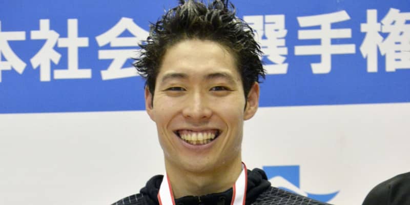 競泳、萩野が200m背泳ぎでV　日本社会人選手権