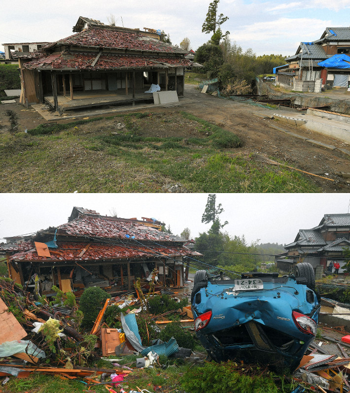 竜巻発生から1カ月　壊れた屋根いまだそのままに　千葉・市原