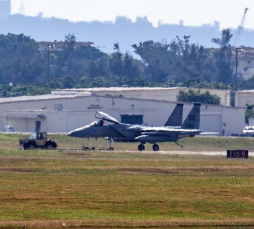 F15が緊急着陸　米軍嘉手納基地