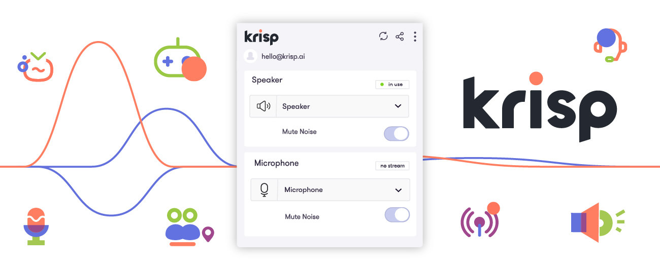Web会議の雑音を消すノイズキャンセリングアプリ「Krisp」、ブイキューブが販売開始