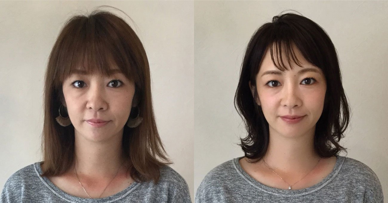 大人の激変ヘアメイク】 大人のくすんだ肌の 透明感をアップさせる 髪