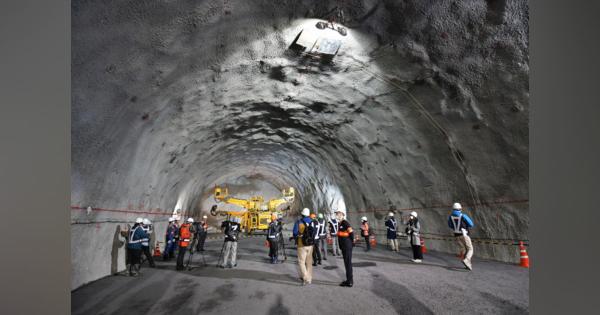 地下80メートル　リニア中央新幹線トンネル工事現場を初公開　JR東海