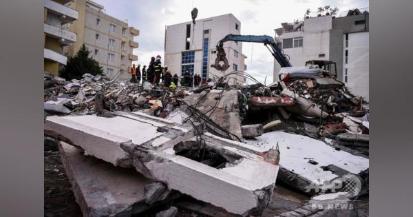 アルバニア地震 死者40人、負傷者650人に