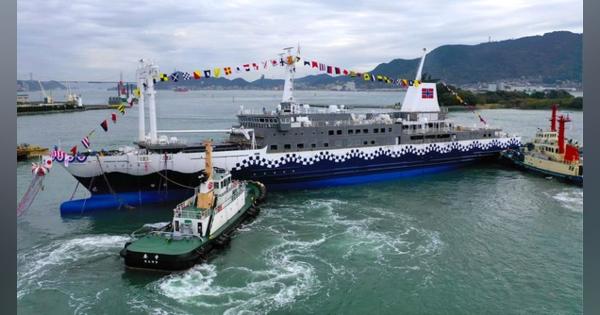 東海汽船 3代目「さるびあ丸」が進水---2020年就航予定