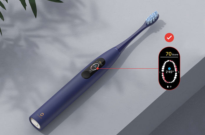 AI搭載の超スマート歯ブラシ「Oclean X Pro」はジャイロを使って磨き残しを防止！