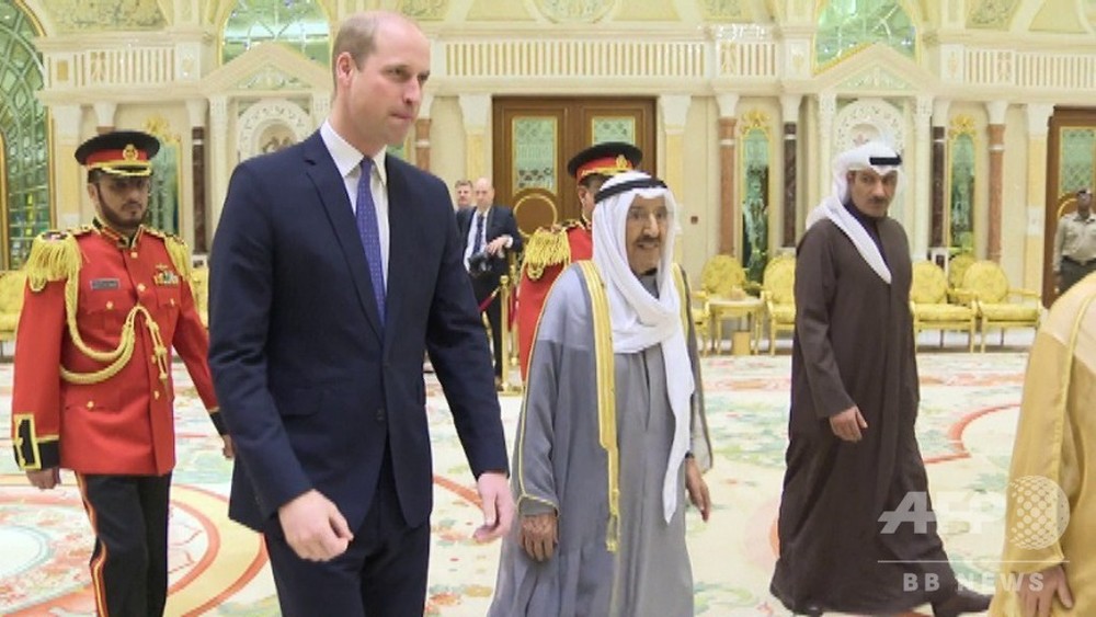 動画：英ウィリアム王子、クウェートを初の公式訪問