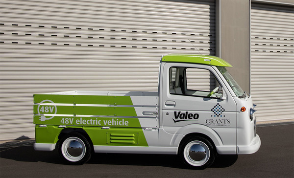 ヴァレオと群馬大学、48Vシステム搭載の四輪駆動EV軽トラックを共同制作　日本初
