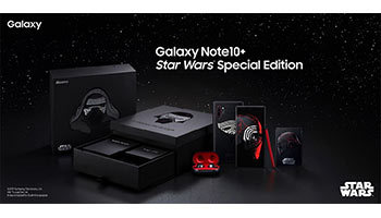「Galaxy Note10+」Star Warsスペシャルエディション、店舗販売分は抽選