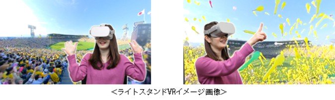 甲子園歴史館 阪神タイガースのライトスタンド側応援風景をVR映像で提供
