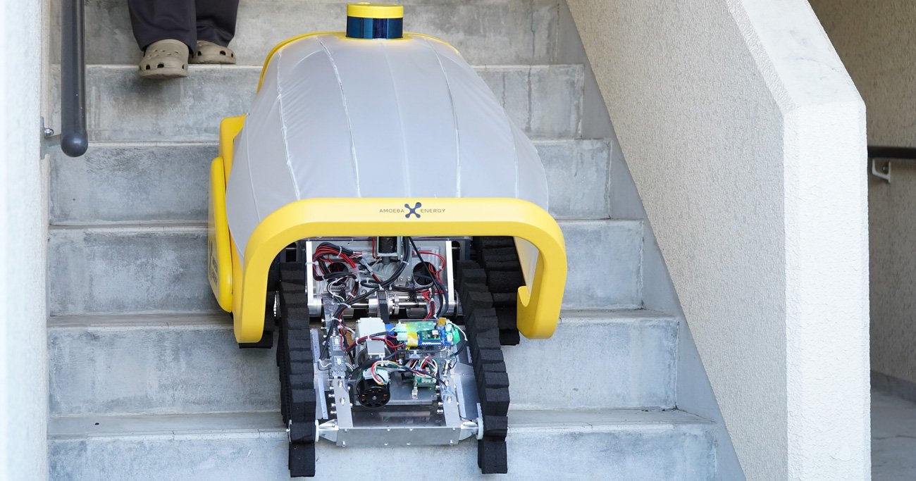 階段を自在に上り下りする「アメーバ型ロボット」が狙う“ラストワンマイル物流”の革命 - スタートアップ＆イノベーション