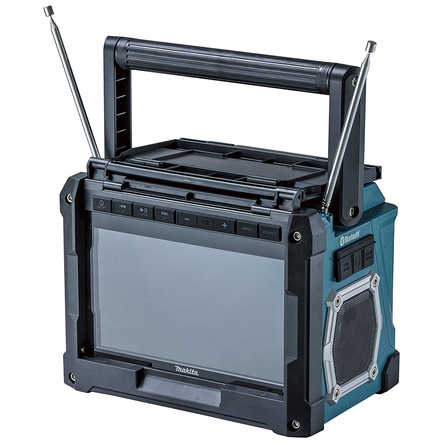 電動工具のマキタが「現場テレビ」発売。マキタブルーの高耐久ボディに多機能を凝縮