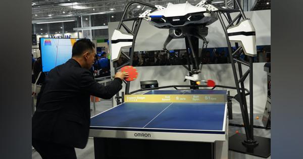 卓球ロボットに『人の心を知るAI』搭載へ。オムロンとスクエニがタッグ：2019国際ロボット展