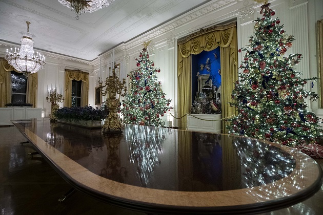 【写真】ホワイトハウスのクリスマス飾り　テーマは愛国心