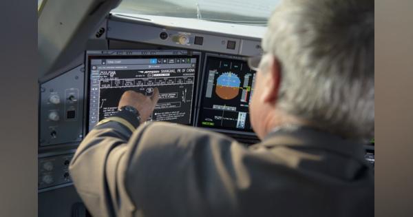 エアバス、A350コックピットにタッチ画面導入