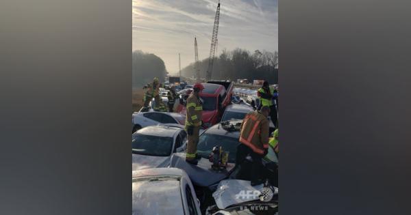 車69台絡む多重事故、51人負傷 米バージニア州
