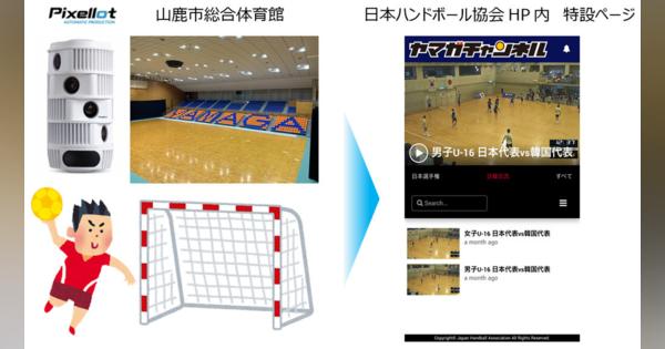 NTT西日本と日本ハンドボール協会、AIカメラによるスポーツ映像配信の実証実験を実施