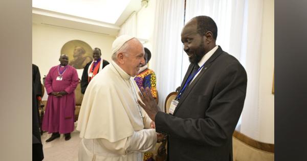 ローマ教皇、南スーダンに合意順守を呼びかけ