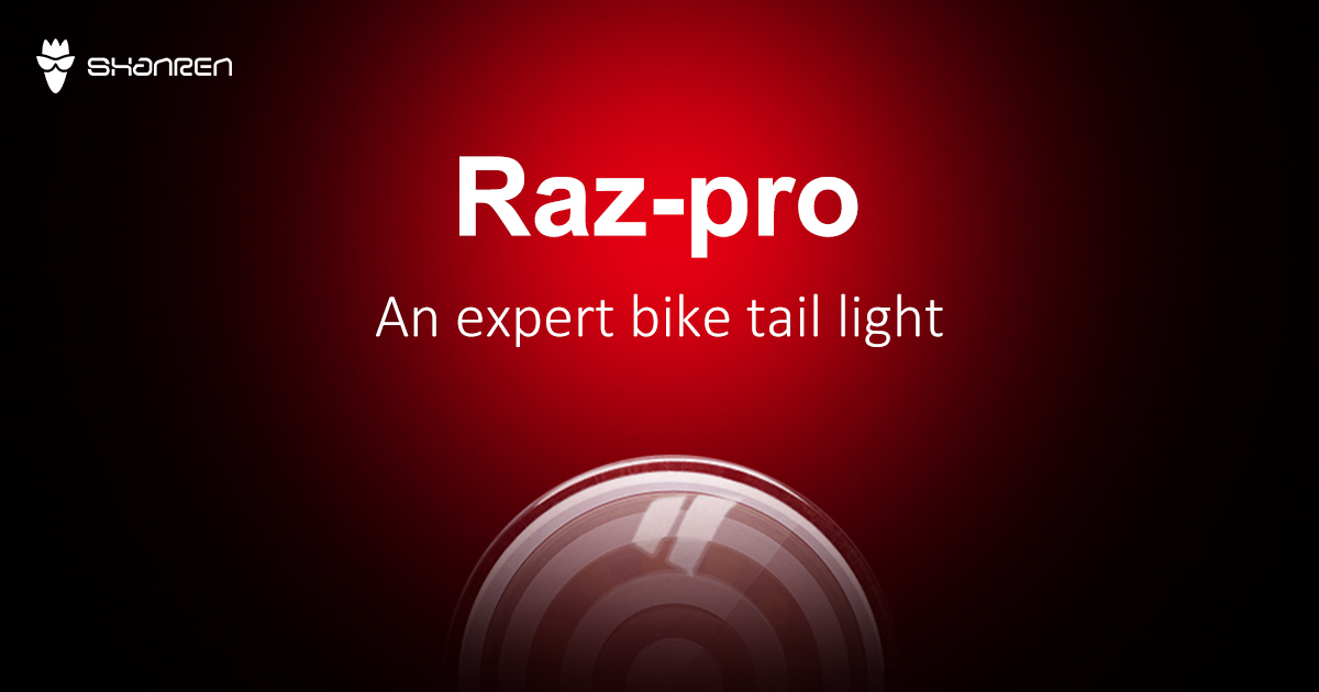 スマホでカスタマイズできるスマートなバイクライト『Raz Pro』。モーションセンサー搭載