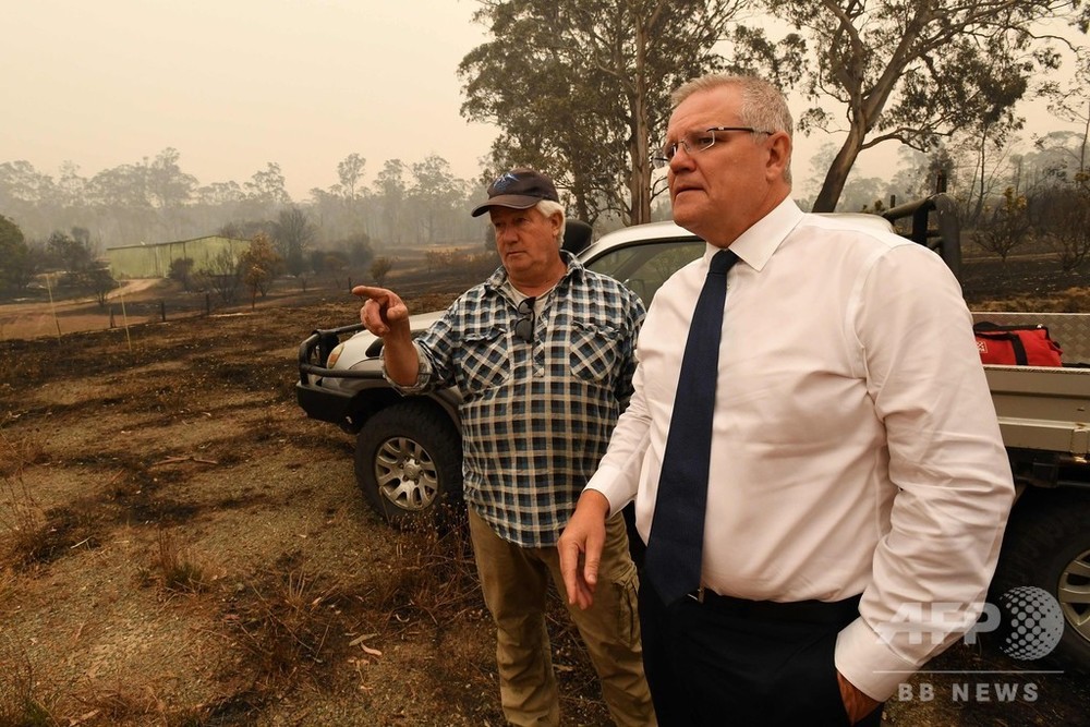 豪モリソン首相、森林火災対応に3000人の予備兵動員を発表