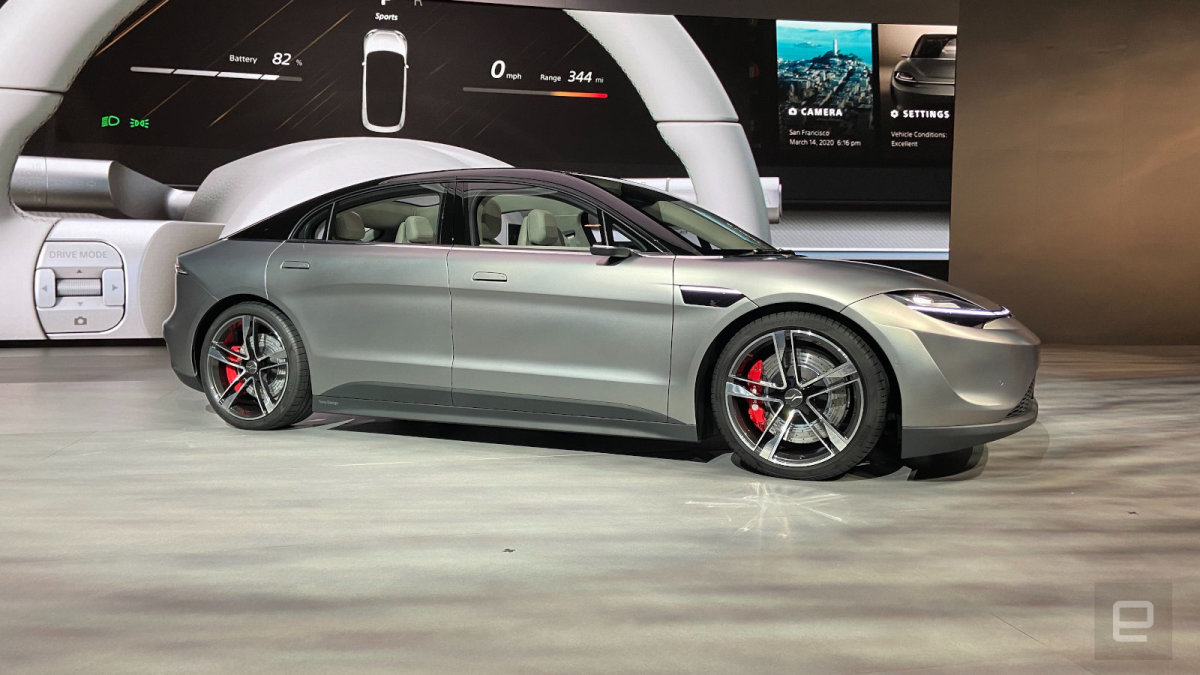 ソニーが電気自動車を発表。センシング・エンタメ技術山盛りのプロトタイプ「VISION-S」