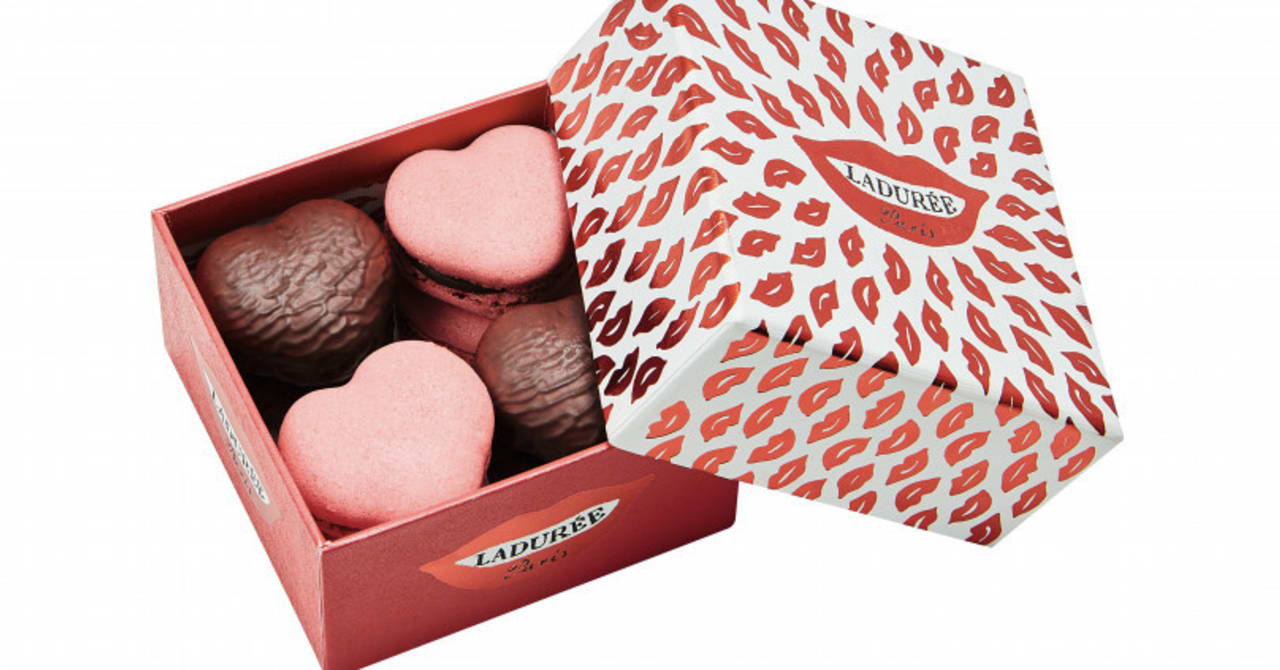 「ラデュレ」20年バレンタインはハート型マカロンやパステルカラーのショコラ、日本限定品も登場