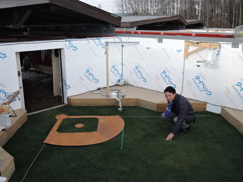寒さに負けない強い芝を　日ハム新球場　模型で生育実験　北海道・北広島