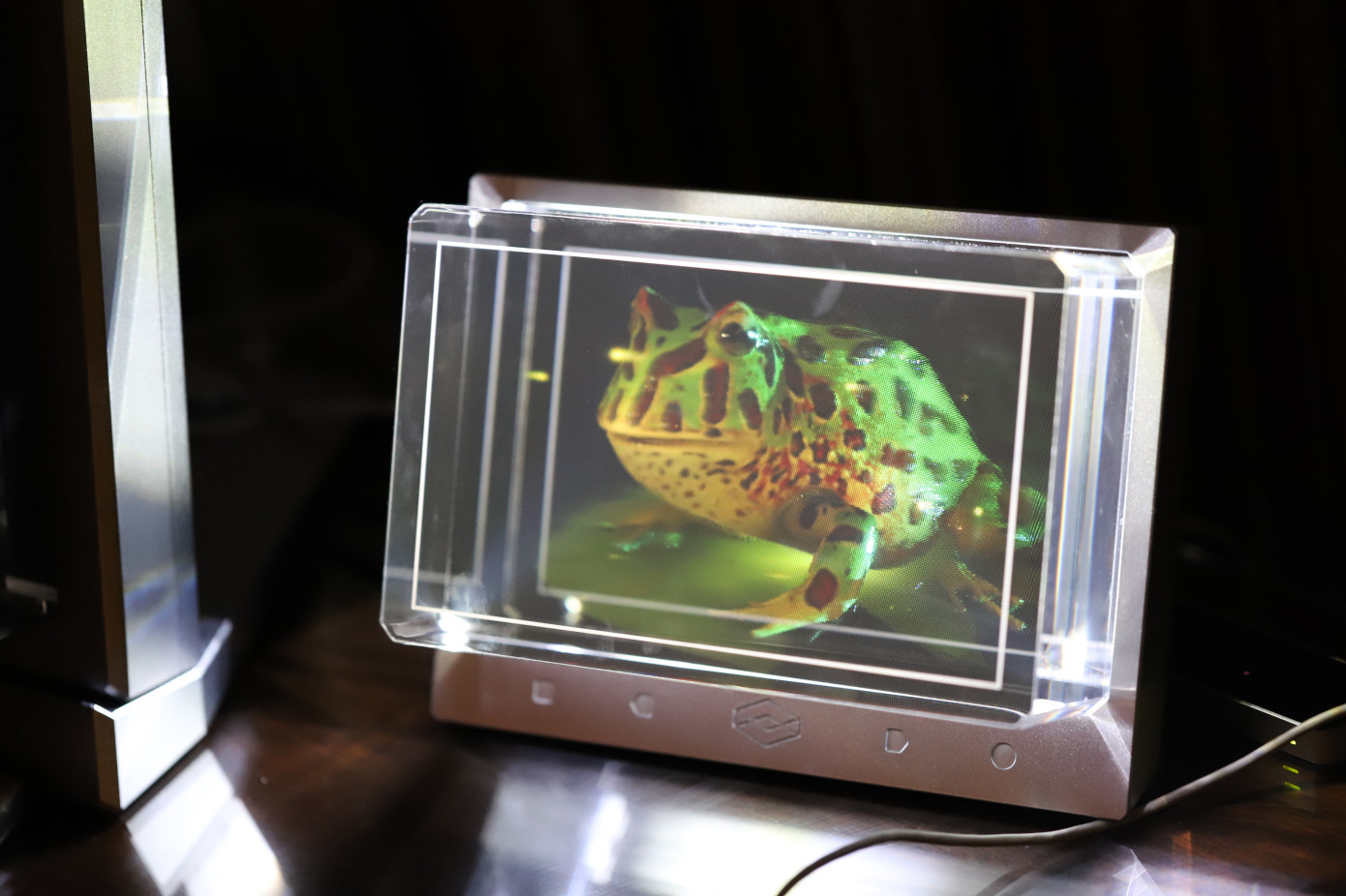 3Dアニメーションを投影できるLooking Glassはピクセルの金魚鉢