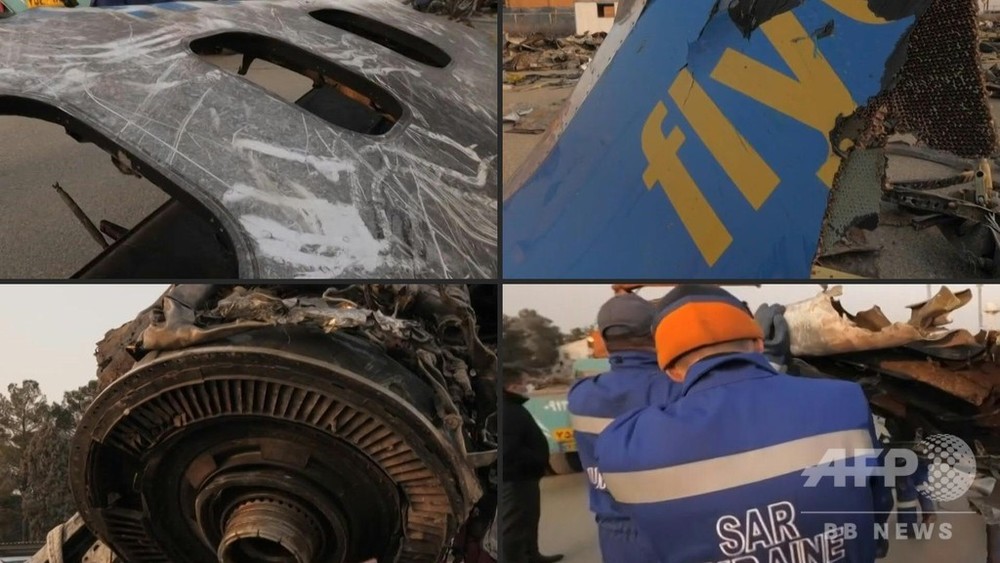 動画：イランで撃墜されたウクライナ機残骸の映像公開 ウクライナ大統領府