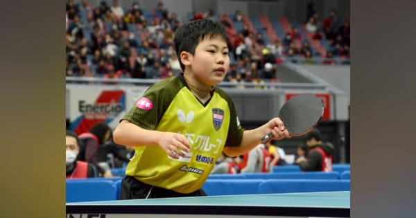 小６松島が準優勝　卓球全日本選手権ジュニア男子シングルス、小学生で初の決勝進出