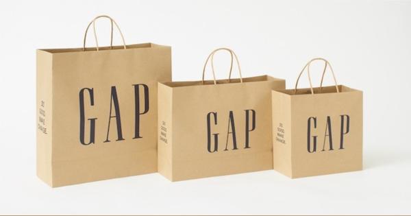 「Gap」と「バナナ・リパブリック」がプラスチック製ショッピングバッグを廃止