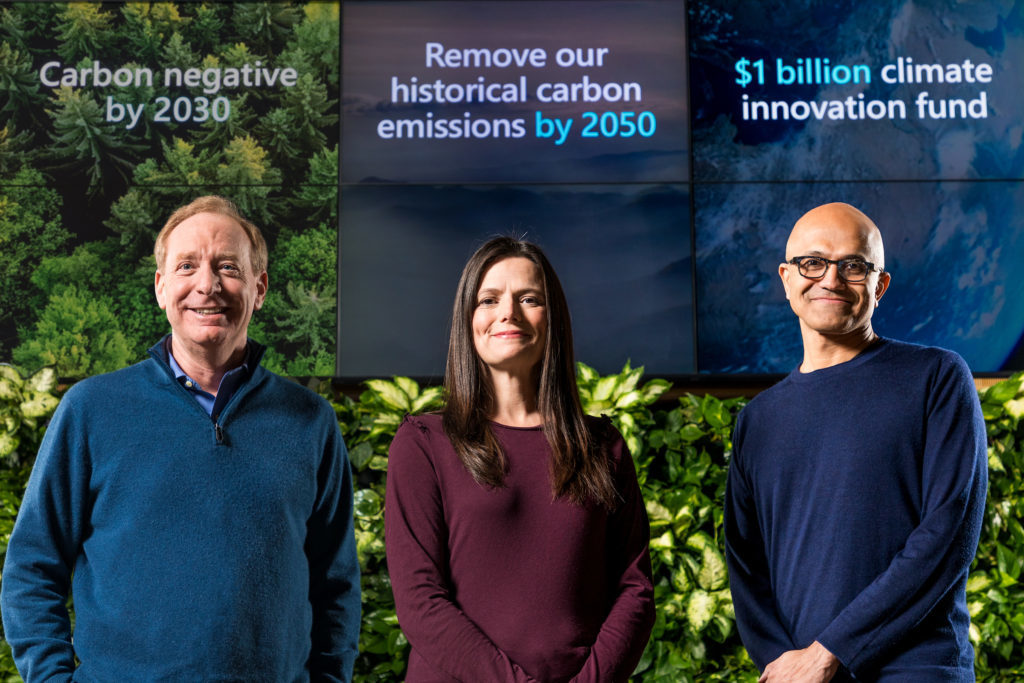 Microsoft、2030年までに「カーボンネガティブ」になると宣言　10億ドルファンド設立