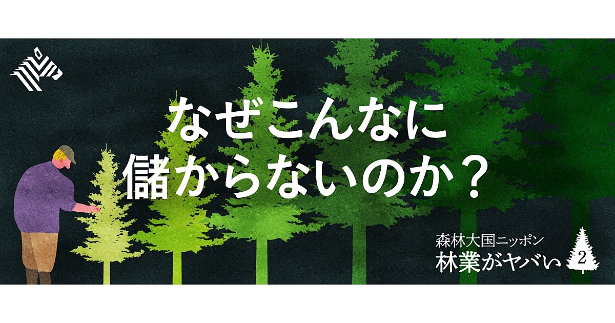 【秘密】元値は10分の1に。日本の林業をダメにした「真犯人」