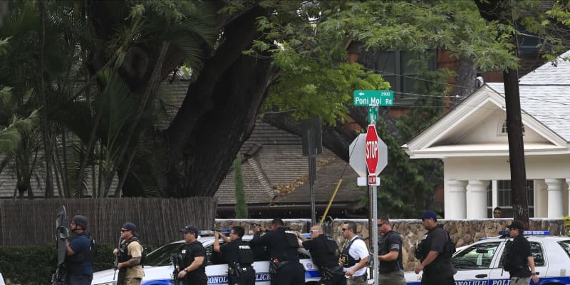 ハワイ銃撃、警官2人死亡　ホノルル住宅街で火災も