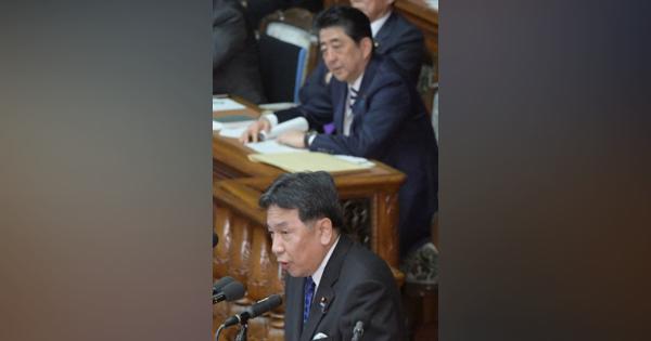 首相、枝野氏に「デフレ自慢している」　アベノミクス批判に反論　代表質問