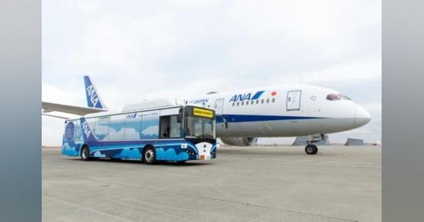 ANA、羽田空港で大型自動運転バス実用化に向けた実証実験開始　2020年内試験運用へ