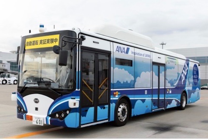 SB ドライブ、羽田空港での大型自動運転バスの実証実験に協力
