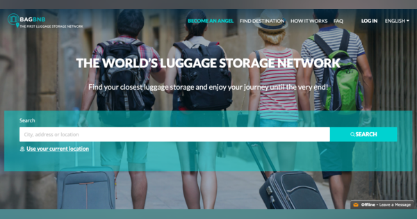 スーツケースの“民泊”BagBnb、世界3000地域と300都市でサービス展開中