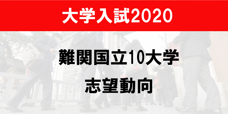 難関国立10大学の志望動向2020