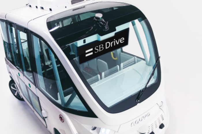 ソフトバンク子会社のSBドライブ、自動運転バスを公道で実用化